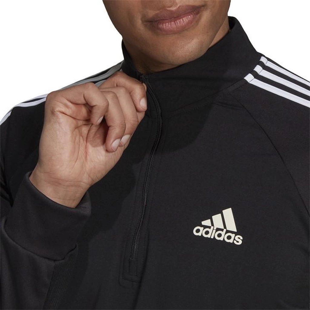 Adidas Originals Sereno Long Sleeve Zip Top Mens - Black